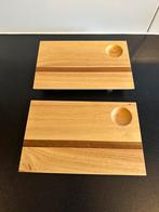 Twee houten sushiplankjes met eetstokjes, Huis en Inrichting, Keuken | Servies, Overige materialen, Overige typen, Nieuw, Ophalen of Verzenden