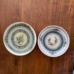 Twee borden met florale decoratie, Ophalen of Verzenden, Overige stijlen, Bord(en)