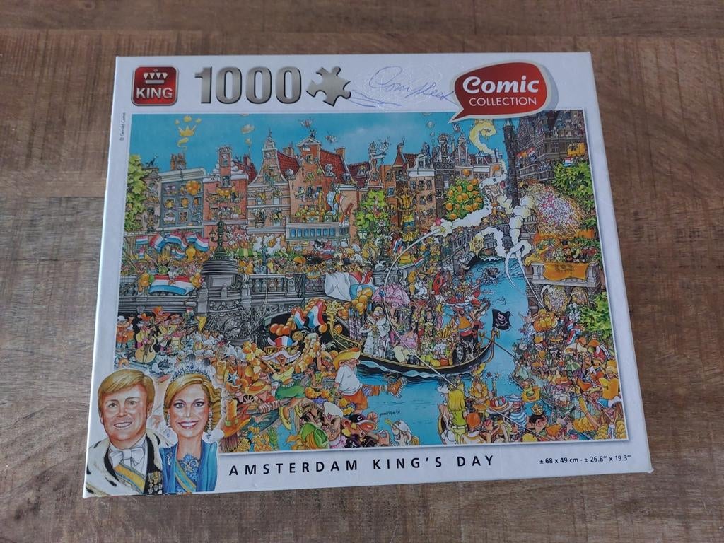 Complete legpuzzel Amsterdam King's Day, Ophalen of Verzenden, 500 t/m 1500 stukjes, Zo goed als nieuw