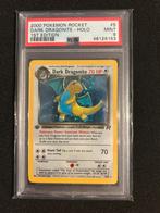 5/82 dark dragonite 1st psa 9, Ophalen of Verzenden, Zo goed als nieuw