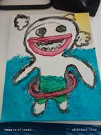 Uniek Schilderij - Abstract Figuur, Antiek en Kunst, Ophalen of Verzenden