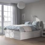 Brimnes IKEA bed 160x200, Ophalen, Wit, Tweepersoons, Zo goed als nieuw