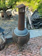 gietijzeren terras tuinhaard , houtkachel, Tuin en Terras, Ophalen, Zo goed als nieuw