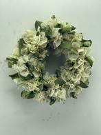 Gedroogde witte bougainvillea krans 30cm doorsnee, Huis en Inrichting, Woonaccessoires | Kransen, Ophalen of Verzenden, Zo goed als nieuw