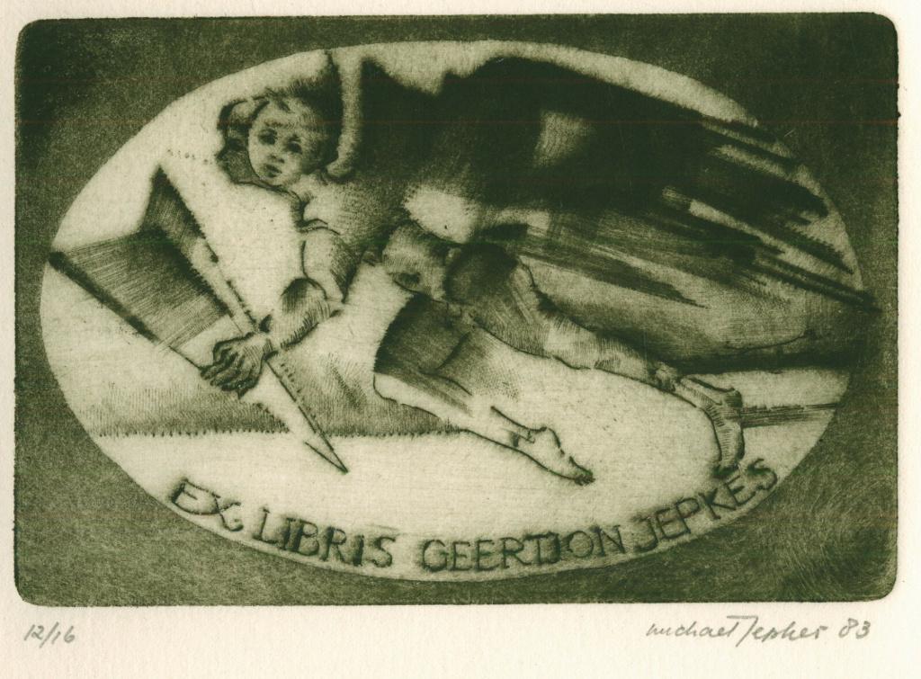 3122 Ex Libris Nederland : Michaël Jepkes, 1983, Verzenden