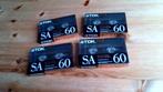 4 TDK SA60  CrO2  cassettebandjes, Cd's en Dvd's, Cassettebandjes, 2 t/m 25 bandjes, Overige genres, Ophalen of Verzenden, Nieuw in verpakking