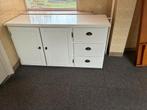 Witte Opbergkast met Lades, Huis en Inrichting, Ophalen, Gebruikt