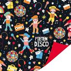 Cadeaupapier pietendisco 2m x 70cm, Ophalen of Verzenden, Nieuw