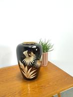 Porseleinen zwarte vaas Foreign, Scheurich, Gebruikt, Overige kleuren, Aardewerk of Porselein, Ophalen of Verzenden