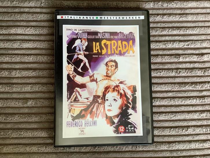 La Strada Frederico Fellini, Anthony Quinn, Giulieta Masina., Cd's en Dvd's, Dvd's | Klassiekers, Zo goed als nieuw, Ophalen of Verzenden