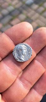 Hadrianus, Denarius Romeinse munt, bodemvondst, Ophalen of Verzenden, Overige landen