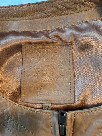 Bruin leren jasje - Real Leather beschikbaar voor biedingen