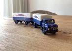 Mercedes Truck plus aanhanger “Heris”, Hobby en Vrije tijd, Modelauto's | 1:87, Ophalen of Verzenden, Gebruikt, Bus of Vrachtwagen