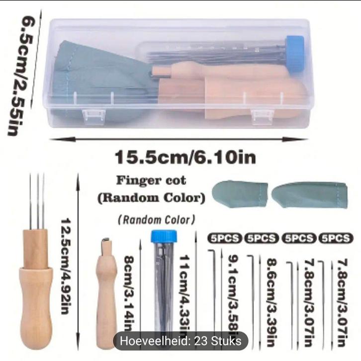 Naaldviltset 23-delig - Compleet!, Hobby en Vrije tijd, Naaimachines en Toebehoren, Nieuw, Toebehoren, Ophalen of Verzenden