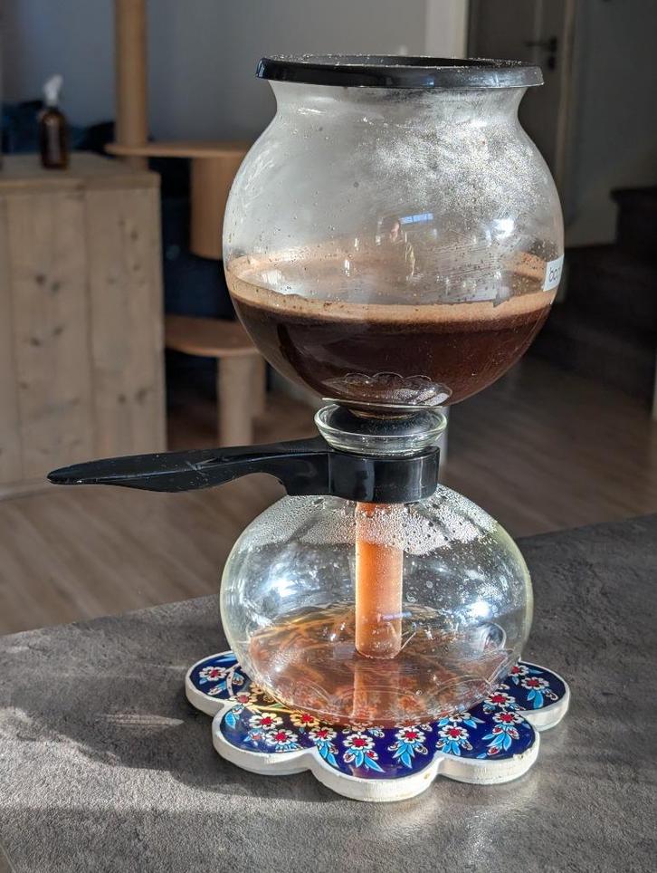 Bodum Pebo Vacuum Koffiezetter, Witgoed en Apparatuur, Koffiezetapparaten, Zo goed als nieuw, Gemalen koffie, Overige modellen