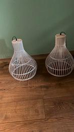 2 bamboe hanglampen, Ophalen, Zo goed als nieuw, Minder dan 50 cm
