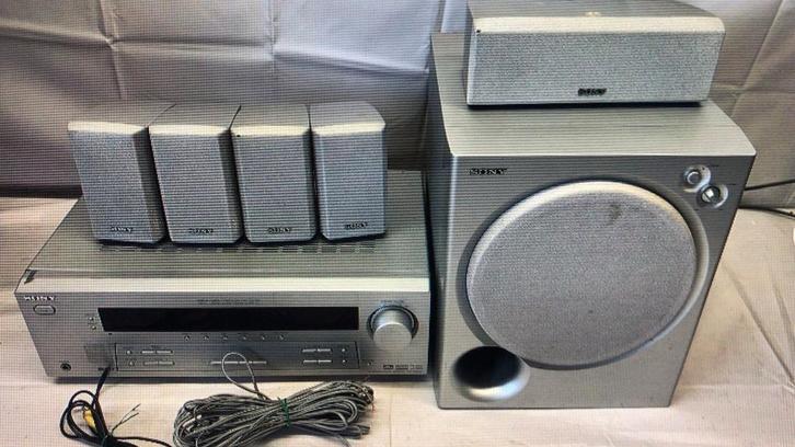Sony Surround STR-DE495P Audio Video Receiver FM-AM+speakers, Audio, Tv en Foto, Home Cinema-sets, Gebruikt, 5.1-systeem, 70 watt of meer