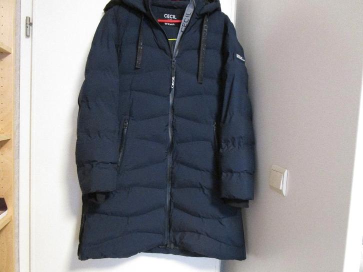 Mooie warme jas van CECIL!, Kleding | Dames, Jassen | Winter, Zo goed als nieuw, Maat 46/48 (XL) of groter, Blauw, Ophalen of Verzenden