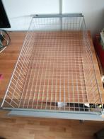 Draadmand ZILVER/METALLIC LOOK groot inclusief geleiders, Ophalen, Overige materialen, Mand, Zo goed als nieuw