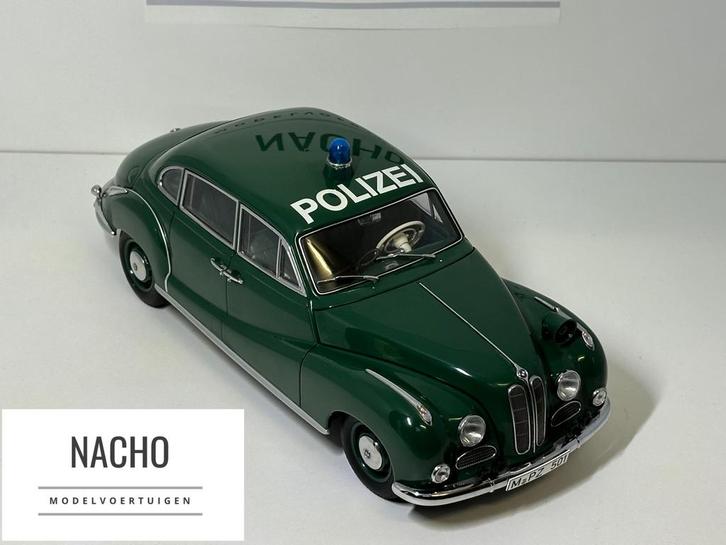 BMW 501 Polizei | AutoArt Dealer | schaal 1:18 | met doos, Hobby en Vrije tijd, Modelauto's | 1:18, Nieuw, Auto, Autoart, Ophalen of Verzenden