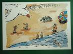 (1496) Kinderkaart: Op het strand, Verzenden, Ongelopen, Kinderen