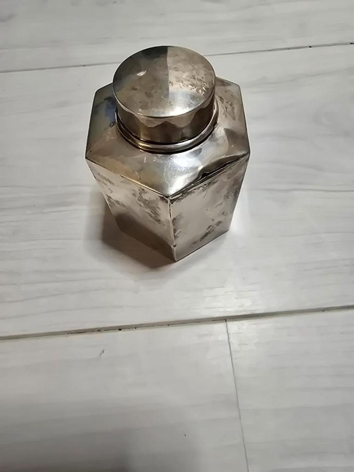 Zilveren Theebus, Antiek en Kunst, Antiek | Goud en Zilver, Zilver, Ophalen of Verzenden