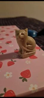 Vintage Zeepsteen Kat Beeldje, Antiek en Kunst, Ophalen of Verzenden