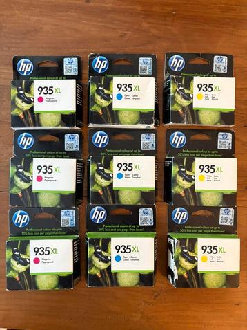 Nieuwe HP cartridges 935 XL. 3x Yellow, 3x magenta, 3x cyaan beschikbaar voor biedingen