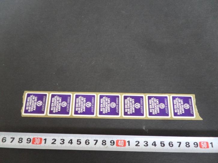 sticker VW Volkswagen AUDI NSU Een heel jaar garantie, Verzamelen, Stickers, Zo goed als nieuw, Bedrijf of Vereniging, Ophalen