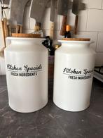 Riviera maison 2 stuks voorraad potten, Huis en Inrichting, Woonaccessoires | Overige, Ophalen of Verzenden, Zo goed als nieuw