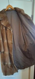 Dames bontjas van bisam, Kleding | Dames, Ophalen of Verzenden, Zo goed als nieuw, Maat 42/44 (L), Bruin
