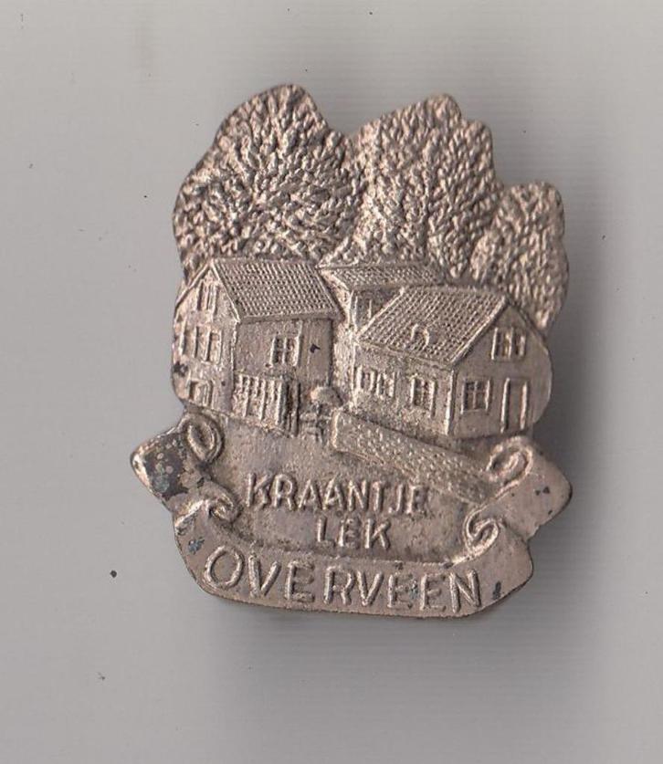 Overveen Kraantje Lek broche, Verzamelen, Speldjes, Pins en Buttons, Gebruikt, Speldje of Pin, Overige onderwerpen, Ophalen of Verzenden