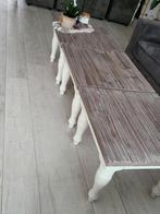 Salontafel/ hoektafel Fleur -3 stuks, Huis en Inrichting, Tafels | Salontafels, Ophalen, 50 tot 100 cm, Vierkant, 50 tot 100 cm