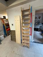 Houten trap met leuning, Doe-het-zelf en Verbouw, Ladders en Trappen, Ophalen, Gebruikt, Trap, Nvt
