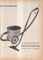 Retro reclame 1962 Holland Electro stofzuiger leer 'm kennen, Verzamelen, Retro, Overige typen, Ophalen of Verzenden