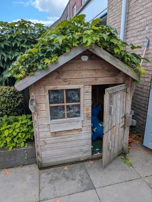 Kinderhuisje van hout! GRATIS!, Kinderen en Baby's, Speelgoed | Buiten | Speelhuisjes, Gebruikt, Hout, Ophalen