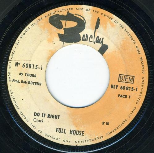 Single  Full House - Do It Right, Cd's en Dvd's, Vinyl Singles, Gebruikt, Single, Pop, 7 inch, Verzenden