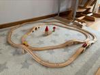 Houten treinbaan, Kinderen en Baby's, Speelgoed | Houten speelgoed, Ophalen, Gebruikt, Overige typen