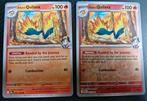 Destined Rivals ethan's quilava 33/182 normal + rev Holo, Ophalen of Verzenden, Zo goed als nieuw, Losse kaart