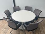 Ronde kantine/vergadertafel - 6 persoons, Ophalen, 25 tot 50 cm, Rond