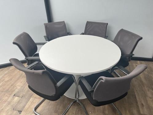 Ronde kantine/vergadertafel - 6 persoons, Huis en Inrichting, Tafels | Sidetables, 25 tot 50 cm, Rond, Ophalen