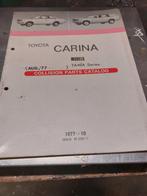 PARTS CATALOGUS PLAATWERK TOYOTA CARINA TA40, Ophalen of Verzenden