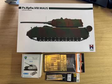 1/35 Pz.Kpfw. VIII Maus + metal tracks + detail set + lopen beschikbaar voor biedingen
