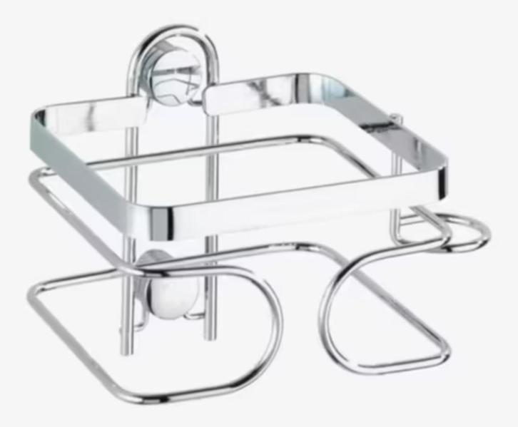 NIEUW! Wenko föhn houder rvs 13,5x10x10 cm €4,99, Huis en Inrichting, Badkamer | Badtextiel en Accessoires, Nieuw, Overige typen