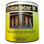 Embadecor W beits transparant 2,5 ltr diverse kleuren, Ophalen of Verzenden, Nieuw