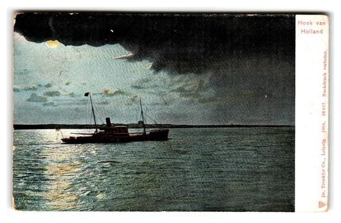 Hoek van Holland, Moonlightkaart, Verzamelen, Ansichtkaarten | Nederland, Gelopen, Zuid-Holland, Voor 1920, Verzenden