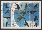 Nederland 1995 1652 Wespendief-blok, Gest, Ophalen of Verzenden, Na 1940, Gestempeld