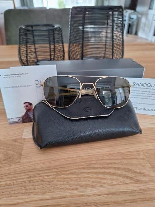 Randolph Engineering aviator 55 mm goud AF51611, Sieraden, Tassen en Uiterlijk, Zonnebrillen en Brillen | Heren, Gebruikt, Zonnebril