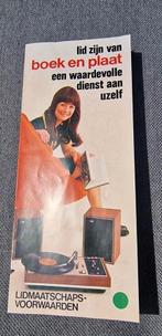 Foldertje boek en plaat, Hobby en Vrije tijd, Ophalen of Verzenden, Zo goed als nieuw, Losse kaart