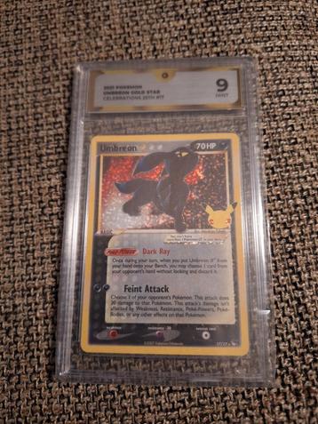 Umbreon Gold Star, Celebrations, Global Grading 9 beschikbaar voor biedingen